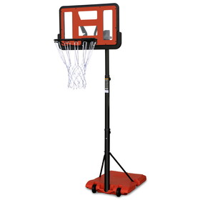 Use for Outdoor Height Adjustable 7.5 to 10ft Basketball Hoop 44 inch Backboard Portable Basketball Goal System with Stable Base and Wheels W1408P147624