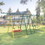Indoor/Outdoor Metal Swing Set with Safety Belt for Backyard W1408P163259