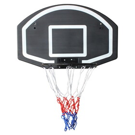 Wall-mounted basketball hoop, 28.5 x 18 inches shatterproof back, folding hoop, durable hoop and all-weather mesh for indoor and outdoor use W1408P199820