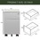 2 Drawer Mobile File Cabinet with Lock Metal Filing Cabinet for Legal/Letter/A4/F4 Size, Fully assembled Include Wheels, Home/Office Design,Grey W141172163