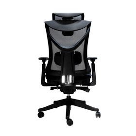 Big and Tall Office Chair with Adjustable lumbar and slide seats, Headrest and 4d armrest, tilt function max degree is 115 &#176;, 300LBS, Black W1411P183955