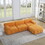 W1413S00014 Orange+Foam+Spring+Polyester+Wood+Soft