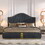 W1413S00047 Grey+Upholstered+Box Spring Not Required+King+Wood