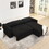 Modular Corduroy Upholstered 3 Seater Sofa Bed with Storage for Home Apartment Office Living Room, Free Combination, L Shaped, Black W1413S00053