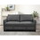 W1417111822 DARK GREY+Upholstered+Espresso+Wood+Primary Living Space