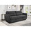 75 " 3 in 1 Convertible Sleeper Sofa Bed, Modern Fabric Loveseat Futon Sofa Couch w/Pullout Bed, Small Love Seat Lounge Sofa w/Reclining Backrest, Furniture for Living Room, Dark Gray W1417131877