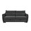 75 " 3 in 1 Convertible Sleeper Sofa Bed, Modern Fabric Loveseat Futon Sofa Couch w/Pullout Bed, Small Love Seat Lounge Sofa w/Reclining Backrest, Furniture for Living Room, Dark Gray W1417131877
