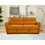 75 " 3 in 1 Convertible Sleeper Sofa Bed, Modern Fabric Loveseat Futon Sofa Couch w/Pullout Bed, Small Love Seat Lounge Sofa w/Reclining Backrest, Furniture for Living Room, Yellow W1417131879