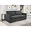 78 inch 3 in 1 Convertible Sleeper Sofa Bed, Modern Fabric Loveseat Futon Sofa Couch w/Pullout Bed, Small Love Seat Lounge Sofa w/Reclining Backrest, Furniture for Living Room, Dark Gray W1417131880