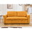 78 inch 3 in 1 Convertible Sleeper Sofa Bed, Modern Fabric Loveseat Futon Sofa Couch w/Pullout Bed, Small Love Seat Lounge Sofa w/Reclining Backrest, Furniture for Living Room, Yellow W1417131882
