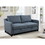 69"3 in 1 Convertible Queen Sleeper Sofa Bed, Modern Fabric Loveseat Futon Sofa Couch w/Pullout Bed, Small Love Seat Lounge Sofa w/Reclining Backrest, Furniture for Living Room, Dark Blue