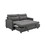 3 in 1 Convertible Sleeper Sofa Bed, Modern Fabric Loveseat Futon Sofa Couch w/Pullout Bed, Small Love Seat Lounge Sofa w/Reclining Backrest, Furniture for Living Room, Grey W141765014