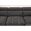 105" Sectional Sofa with Adjustable Headrest,Sleeper Sectional Pull Out Couch Bed with Storage Ottoman and 2 Stools,Charcoal Grey W1417S00010