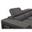 105" Sectional Sofa with Adjustable Headrest,Sleeper Sectional Pull Out Couch Bed with Storage Ottoman and 2 Stools,Charcoal Grey W1417S00010