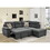 W1417S00028 Gray+Upholstered+Light Brown+Wood+Primary Living Space