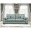 91"Large Sofa Bed with Storage, Modern 3 Seater Couch Furniture, Three-seat Classic Upholstered Back Sofa for Small Spaces, Living Room, Bedroom, Apartment,Light Green W1417S00037