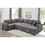 W1417S00072 Grey+Upholstered+Light Brown+Linen+Wood