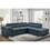 W1417S00075 Blue+Upholstered+Light Brown+Wood+Primary Living Space