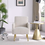 Reading Armchair Living Room Comfy Accent Chairs, Bedroom Chairs for Office Bedroom with Arm Rest, Lounge Chair for Office and Study W1420103694