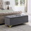 Large Storage Benches Set, Nailhead Trim 2 in 1 Combination Benches, Tufted Velvet Benches with Gold Leg for Living Room, Entryway, Hallway, Bedroom Support 250lbs W1420104348