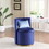 360&#176; Swivel Accent Chair with Storage Function, Velvet Curved Chair with Gold Metal Base for Living Room, Nursery, Bedroom W1420127819