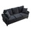 Modern Velvet Couch with 2 Pillow, 78 inch Width Living Room Furniture, 3 Seater Sofa with Plastic Legs W142061899