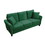 Velvet Couch with 2 Pillow, 78 inch Width Living Room Furniture, 3 Seater Sofa with Plastic Legs W142070533