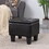 Large Storage Ottoman Bench Set, 3 in 1 Combination Ottoman, Tufted Ottoman Linen Bench for Living Room, Entryway, Hallway, Bedroom Support 250lbs W142083040