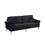 Living Room Sofa,3-Seater Sofa, with Copper Nail on Arms,Three Pillow,Black W1420S00002