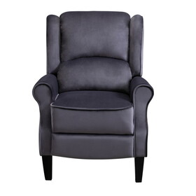 Comfortable Upholstered leisure chair / Recliner Chair for Living Room (Grey)