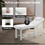Professioanl Massage Table, Backrest Adjustable, Removable Headrest, Bottom Shelf Storage, Memory Foam Layer Salon Bed,White W1422142221
