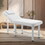Professioanl Massage Table, Backrest Adjustable, Removable Headrest, Bottom Shelf Storage, Memory Foam Layer Salon Bed,White W1422142221