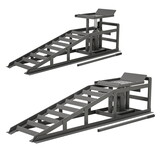 2 Pack Hydraulic Car Ramps 5T 11000lbs Low Profile Car Lift Service Ramps Truck Trailer Garage, Height Hydraulic Vehicle Ramps (Gray) W1422P146277