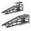 2 Pack Hydraulic Car Ramps 5T 11000lbs Low Profile Car Lift Service Ramps Truck Trailer Garage, Height Hydraulic Vehicle Ramps (Gray) W1422P146277