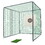 10X10X10FT Golf Practice Net Cage w/ Metal Frame Hitting Net Kit Indoor Outdoor