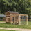 Chicken Coop with Wheels and handrails,Weatherproof Outdoor Chicken Coop with Nesting Box, Outdoor Hen House with Removable Bottom for Easy Cleaning, Weatherproof Poultry Cage, Rabbit Hutch, Wood Duck