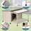 Outdoor fir wood dog house with an open roof ideal for small to medium dogs. Dog house with large terrace with clear roof.Weatherproof asphalt roof and treated wood. W142794634