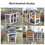 Deluxe Wooden Chicken Coop Hen House Rabbit Wood Hutch Poultry Cage Habitat W143168929