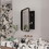 16x24 inch Recessed Black Metal Framed Medicine Cabinet with Mirror and Adjustable Shelves Black Wall Mirror with Storage for Bathroom W1435142927