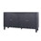 Accent Cabinet 4 Door Wooden Cabinet Sideboard Buffet Server Cabinet Storage Cabinet, for Living Room, Entryway, Hallway, Office, Kitchen and Dining Room, Matte Black W1435P153081