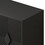 31.50" Modern 2 Door Wooden Storage Cabinet Accent Cabinet with Metal Leg Featuring Two-tier Storage, for Living Room, Entryway and Dining Room, Painted in Black W1435P206312