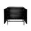 31.50" Modern 2 Door Wooden Storage Cabinet Accent Cabinet with Metal Leg Featuring Two-tier Storage, for Living Room, Entryway and Dining Room, Painted in Black W1435P206312