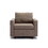 Single Seat Module Sofa Sectional Couch,Cushion Covers Non-removable and Non-Washable,Brown W1439118790