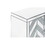 Storage Cabinet with Mirror Trim and M Shape Design, Silver,for Living Room, Dining Room, Entryway, Kitchen W1445103594
