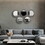 W1445P171260 Black Brown+Mirror+Oval or Circle+Living Room+Mini 10in-17in