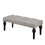 Ottoman Bench 4-thickened Roman Column Feet French Upholstered Bedside Bench for Bedroom Living Room Entryway W1445P175899