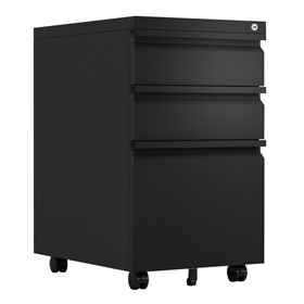 Metal mobile 3 Drawer File Cabinet for Legal or Letter Files,Used for Office and Home W1505110237