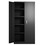 Metal Storage Cabinet,Steel Storage Cabinet with 2 Doors and 4 Adjustable Shelves,Black Metal Cabinet with Lock,72"Tall Steel W1505S00001