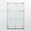 Two Door Glass Cabinet Glass Display Cabinet with 3 Shelves, White W151084143