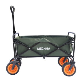 Collapsible Folding Utility Wagon Cart Heavy Duty Foldable Outdoor Garden Camping Cart with Removable Fabric, W1511114606
